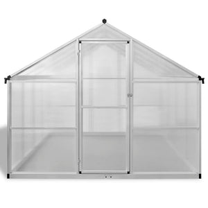 vidaXL Reinforced Aluminium Greenhouse with Base Frame 6.05 m²