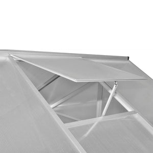 vidaXL Reinforced Aluminium Greenhouse with Base Frame 6.05 m²