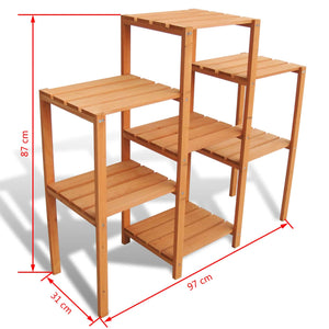 vidaXL Garden Plant Stand 97x31x87 cm Solid Fir Wood