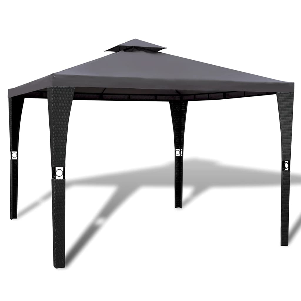 vidaXL Gazebo with Roof 3x3 m Dark Grey