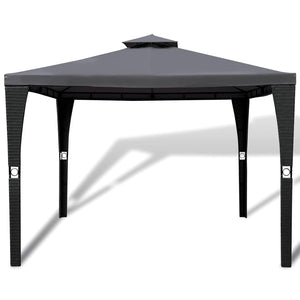 vidaXL Gazebo with Roof 3x3 m Dark Grey