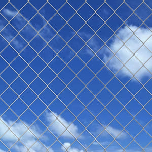 vidaXL Chain Link Fence with Posts Spike Galvanised Steel 25x1.25 m