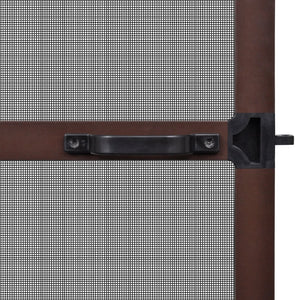 Brown Hinged Insect Screen for Doors 120 x 240 cm