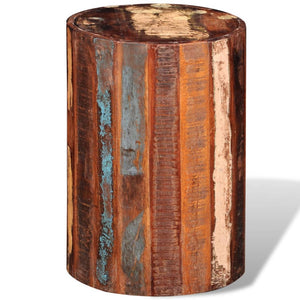 vidaXL Stool Solid Reclaimed Wood