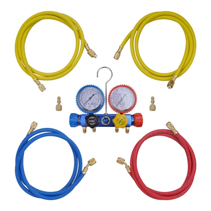 4-way Manifold Gauge Set in Tool Kit