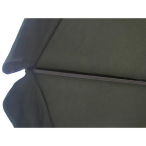 vidaXL Aluminium Garden Parasol with Portable Base Green