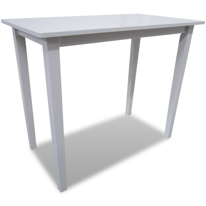 vidaXL Wooden Bar Table White