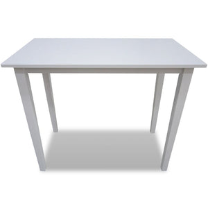 vidaXL Wooden Bar Table White