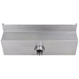 Rectangular Waterfall Pool Fountain Stainless Steel 30 cm