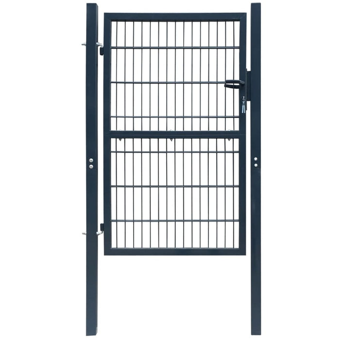 vidaXL 2D Fence Gate (Single) Anthracite Grey 106 x 230 cm