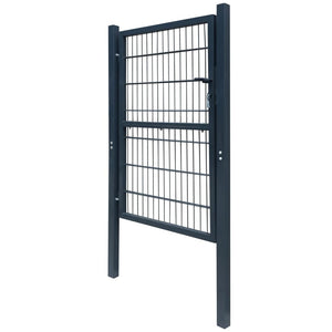 vidaXL 2D Fence Gate (Single) Anthracite Grey 106 x 230 cm