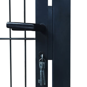 vidaXL 2D Fence Gate (Single) Anthracite Grey 106 x 230 cm