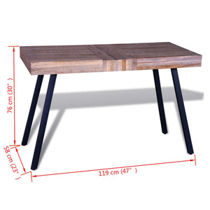 vidaXL Table Reclaimed Teak