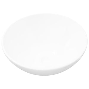 Ceramic Bathroom Sink Basin White Round