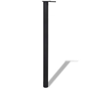 4 Height Adjustable Table Legs Black 1100 mm