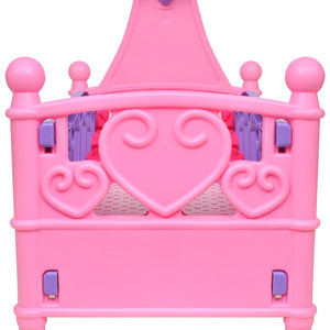 Kids'/Children's Playroom Toy Doll Bed Pink + Purple