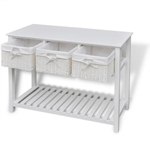 vidaXL Storage Sideboard White