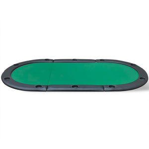 vidaXL 10-Player Foldable Poker Tabletop Green