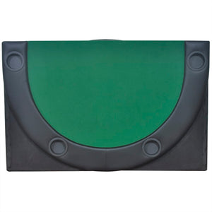 vidaXL 10-Player Foldable Poker Tabletop Green