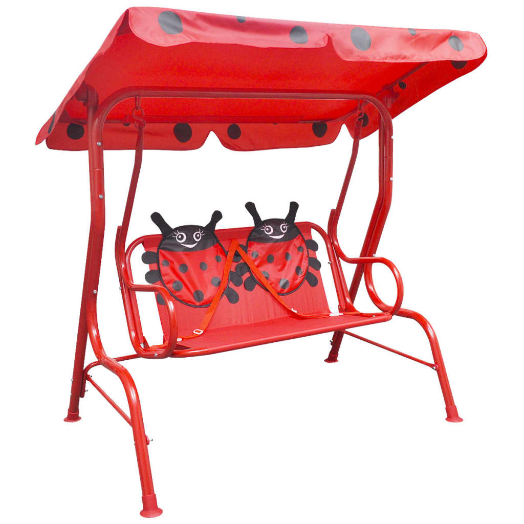 vidaXL Kids Swing Seat Red