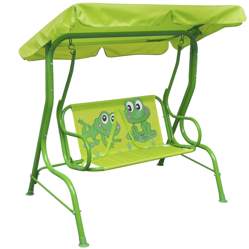 vidaXL Kids Swing Seat Green