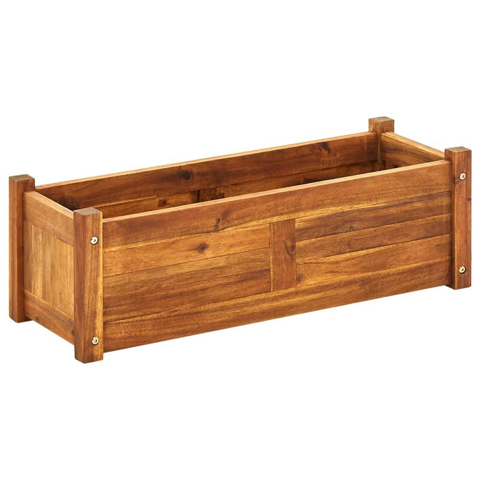 vidaXL Garden Raised Bed Acacia Wood 76x27.6x25 cm