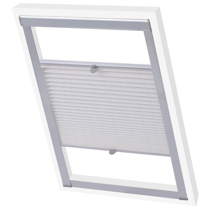 vidaXL Pleated Blinds White F06