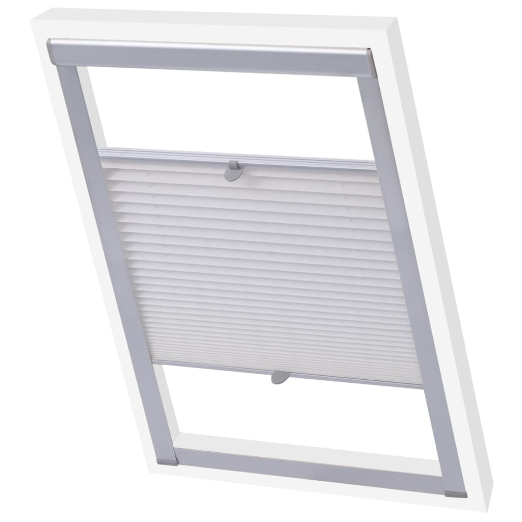 vidaXL Pleated Blinds White P06/406