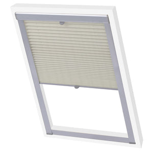 vidaXL Pleated Blinds Cream F06