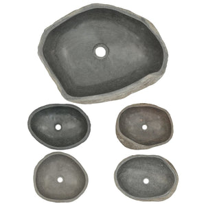 vidaXL Basin River Stone Oval 45-53 cm