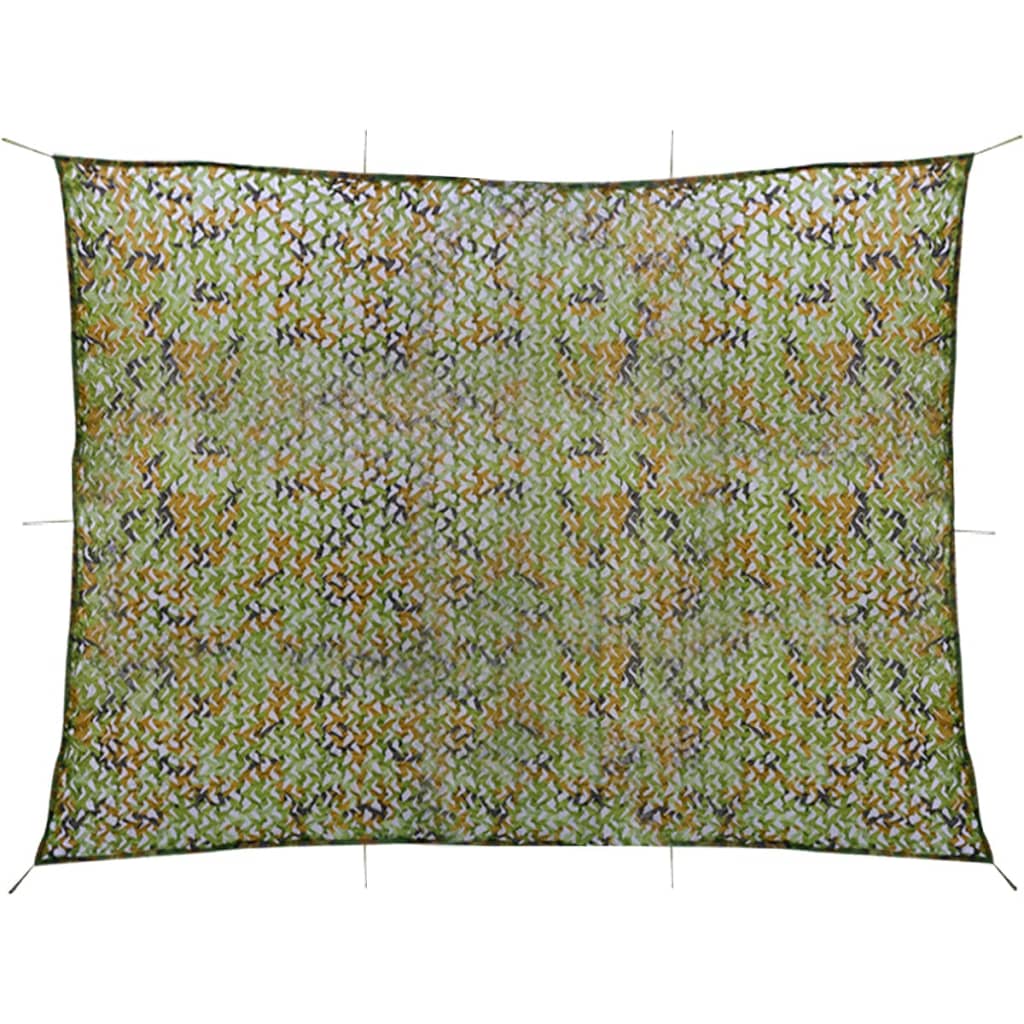 vidaXL Camouflage Net with Storage Bag 3x4 m