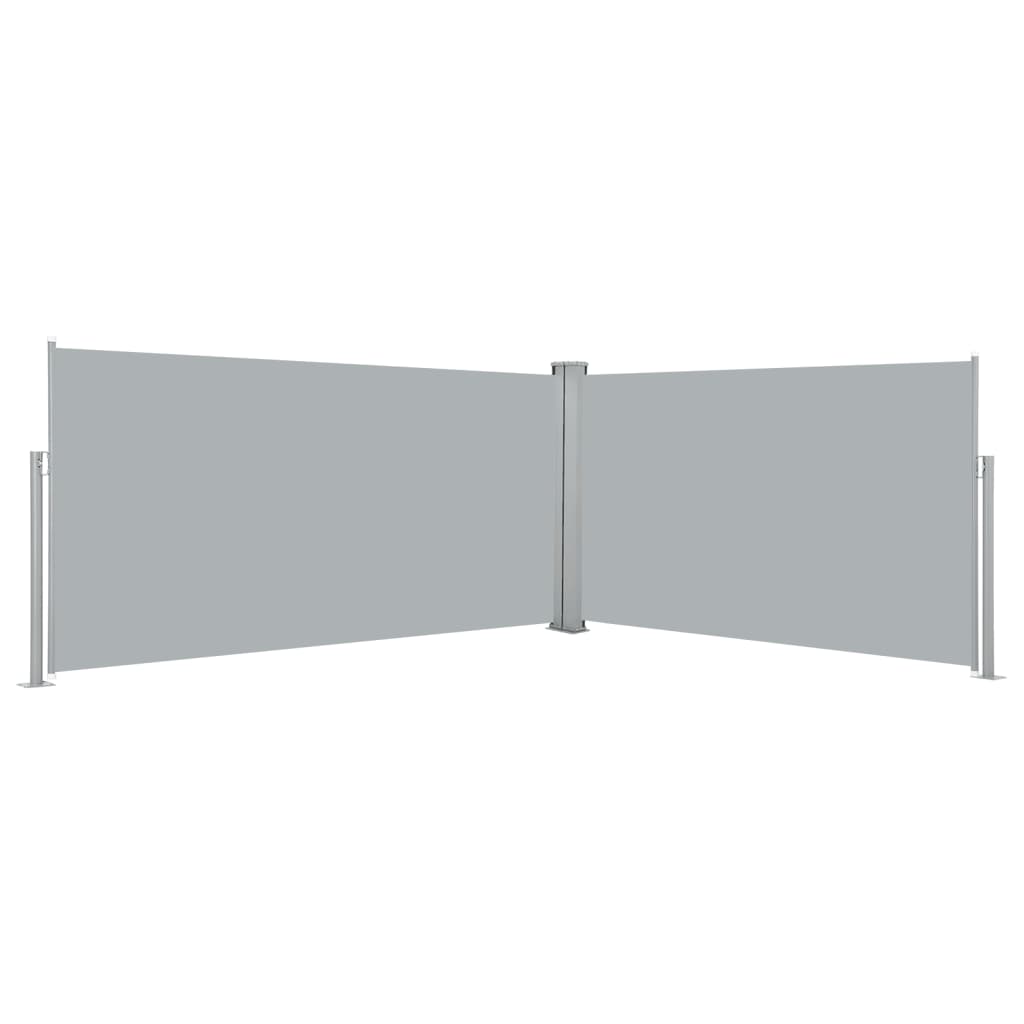 vidaXL Retractable Side Awning 160x600 cm Grey