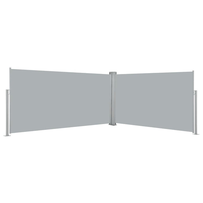 vidaXL Retractable Side Awning 160x600 cm Grey