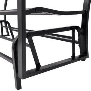 vidaXL Swing Bench Black Steel