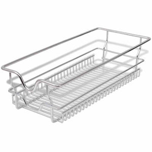 vidaXL Pull-Out Wire Baskets 2 pcs Silver 300 mm