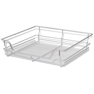 vidaXL Pull-Out Wire Baskets 2 pcs Silver 600 mm