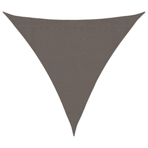 vidaXL Sunshade Sail HDPE Triangular 3.6x3.6x3.6 m Anthracite