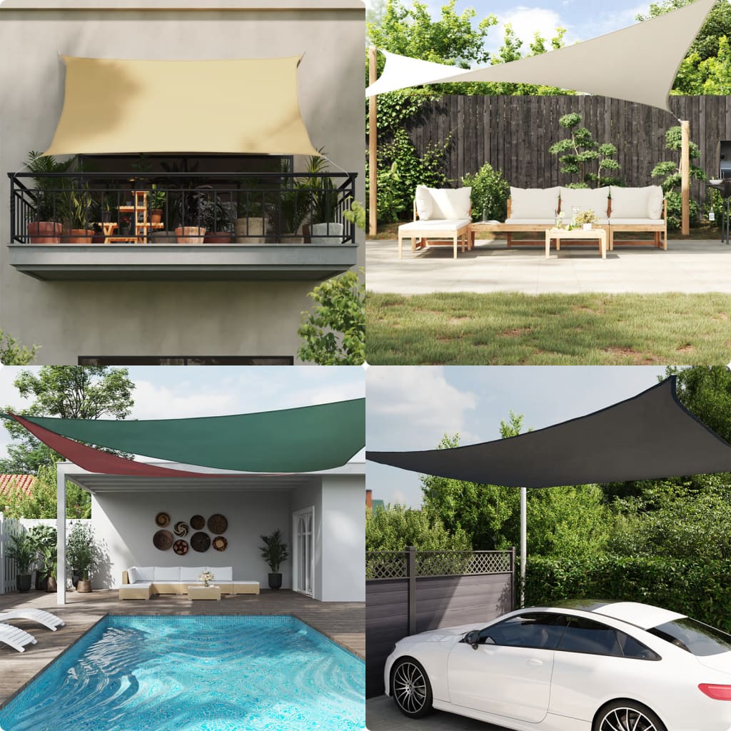 vidaXL Sunshade Sail Oxford Fabric Rectangular 4x6 m Anthracite