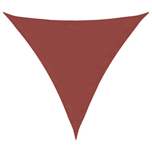 vidaXL Sunshade Sail Oxford Fabric Triangular 5x5x5 m Terracotta