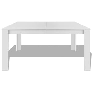 vidaXL Corner Desk 4 Shelves White