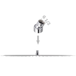 vidaXL Rain Shower Head Stainless Steel 50x50 cm Square