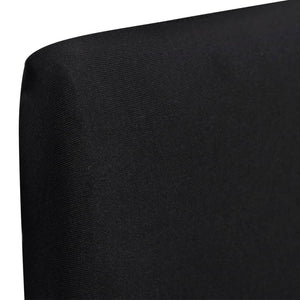 vidaXL Straight Stretchable Chair Cover 4 pcs Black