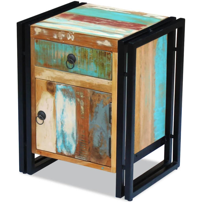 vidaXL Bedside Cabinet Solid Reclaimed Wood