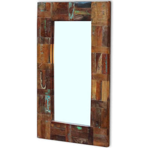 vidaXL Mirror Solid Reclaimed Wood 80x50 cm