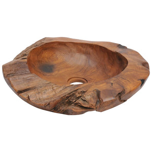 vidaXL Basin Solid Teak 45 cm