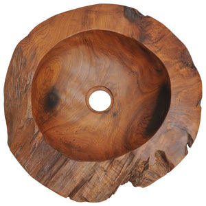 vidaXL Basin Solid Teak 45 cm