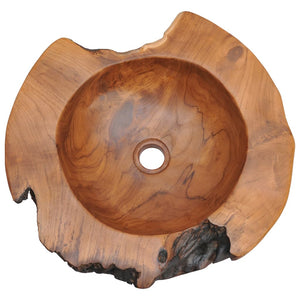 vidaXL Basin Solid Teak 45 cm