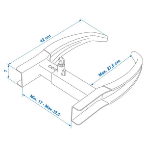 ProPlus Wheel Clamp XL Universal