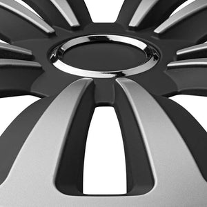 ProPlus Wheel Covers Terra Silver and Black 15 4 pcs