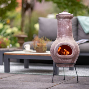 RedFire Fireplace Salamanca Dark Red 36x36x85 cm Clay